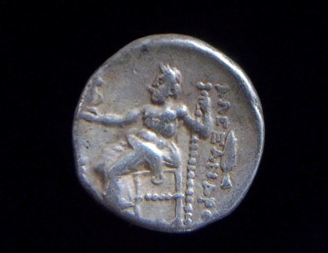 Greek Silver Drachm of Alexander III The Great, 336-323 BC,  AC0017