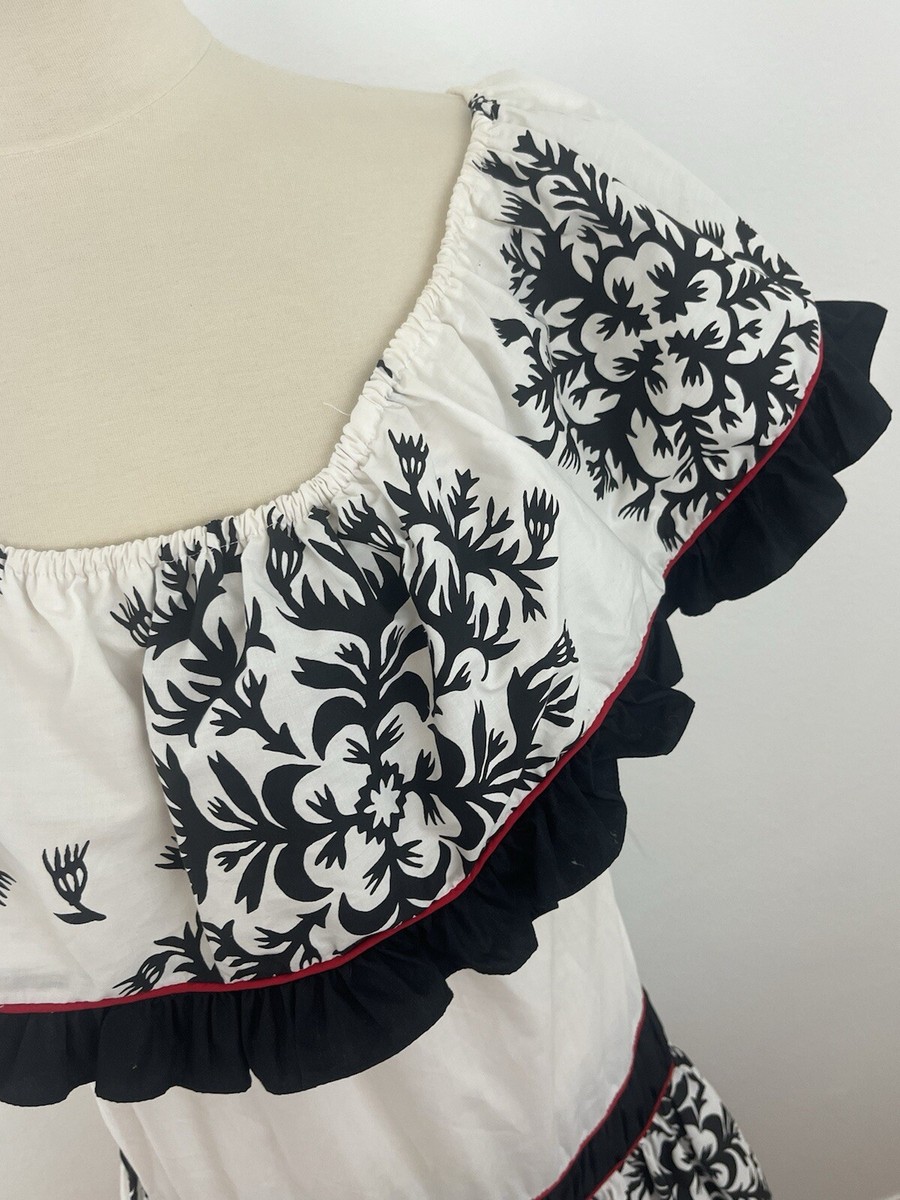 Vintage Mamo Howell Hawaii Dress Muumuu Tiered Ruffle Aloha Vintage Mamo Howell Hawaii Dress Muumuu Tiered Ruffle Aloha