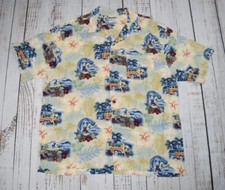 WALT DISNEY WORLD MICKEY MOUSE HANG LOOSE HAWAIIAN VINTAGE SHIRT RAYON SIZE XL
