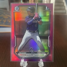 2026 Bowman Chrome Baseball Roldy Brito 1st Bowman #BCP-21 Fuchsia 180/199