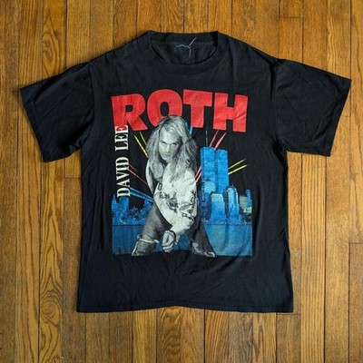 Vintage 1991 David Lee Roth A Little Ain't Enough Tour T-shirt Size Large L 
