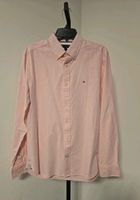 Tommy Hilfiger Men's Sz M Regular Fit Long Sleeve Stretch Button Down Shirt New