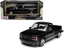 1992 GMC Sierra GT Black Pickup Truck 1/24 Diecast Model by Motormax
