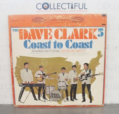 DAVE CLARK 5 - COAST TO COAST - EPIC 1965 - VINYL LP RECORD  