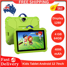 2024 Kids Tablet Android 12 7Inch 4+64GB New Dual Camera WIFI6 Quad Core 4000mAh