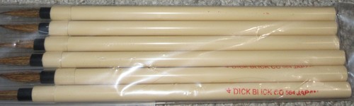 Lot 6 New DICK BLICK CO. #564 Japan Craft Artist Paint Brushes - Picture 3 of 3