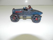 Vintage 1920s 1930s A.C. Williams Cast Iron Boat Tail Racer Racing Toy Car AC