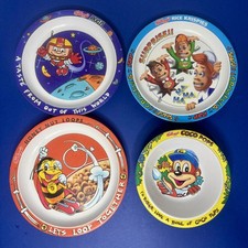Retro / Vintage 90's Kelloggs Plates & Bowl, coco pops, Plastic 1996 Advertising