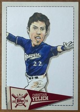 ungraded Christian Yelich #SCR-CY 2019 Topps Big League Star Caricature Card