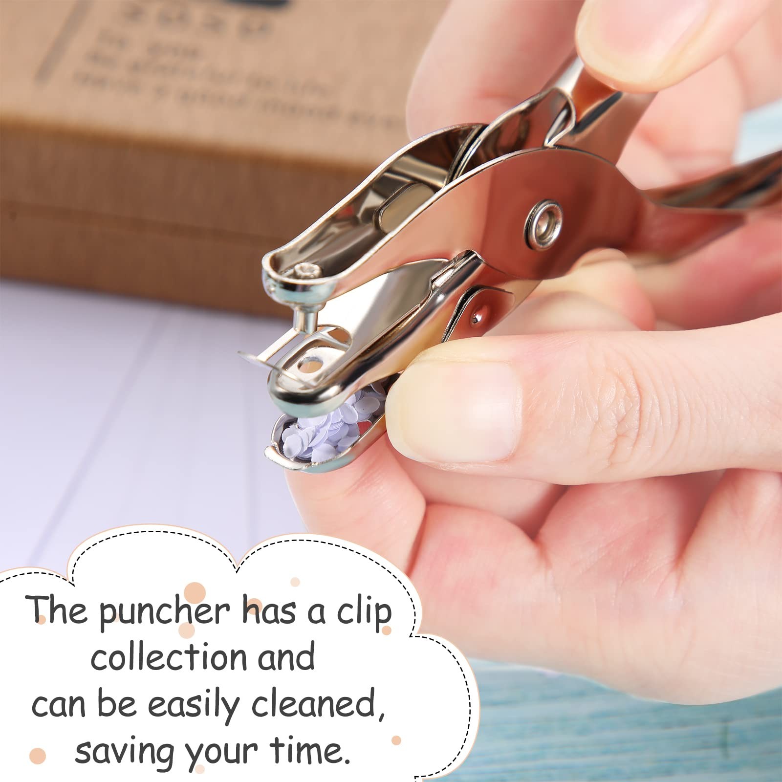 Yexiya 20 Pcs Single Hole Punch Circle Small 1/8 inch One Hole Punch Bulk for...