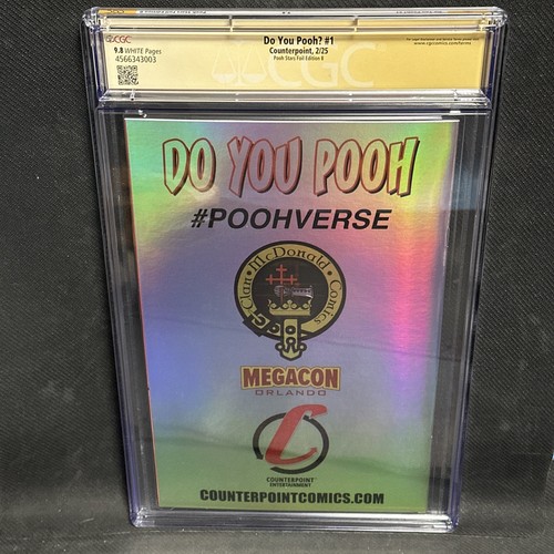 Do You Pooh? CGC SS 9.8 Signed 4 Times Mega Con 2025 Chucks Comic 5/15 Foil - Bild 7 von 7