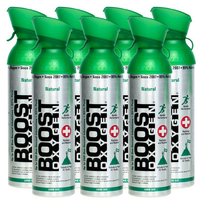 Boost Oxygen Large Natural 10L Canister | Respiratory Support for Aerobic