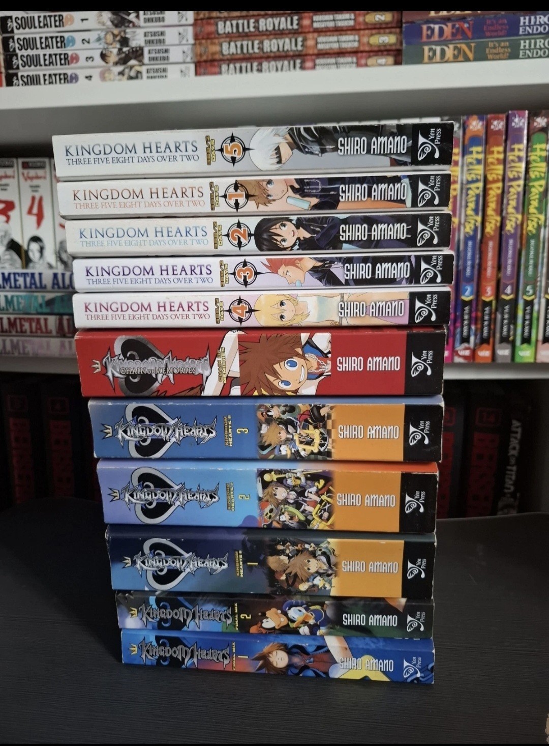 Kingdom Hearts Manga Bundle Set 358/2 Days, Volumes 1-5 + 2 + Final Mix English