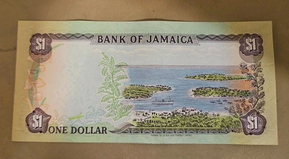 1987 Jamaica 1 Dollar Note - Image 2 of 2