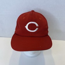 Vintage 90s Cincinnati Reds C Logo Embroidered Baseball Hat Vtg MLB Sport Twins