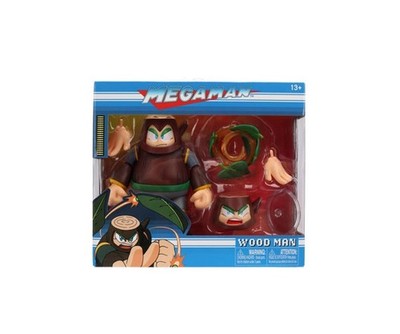 Mega Man Wood Man Figur (11,5 cm) bewegliche Sammel- und Actionfigur von Jada