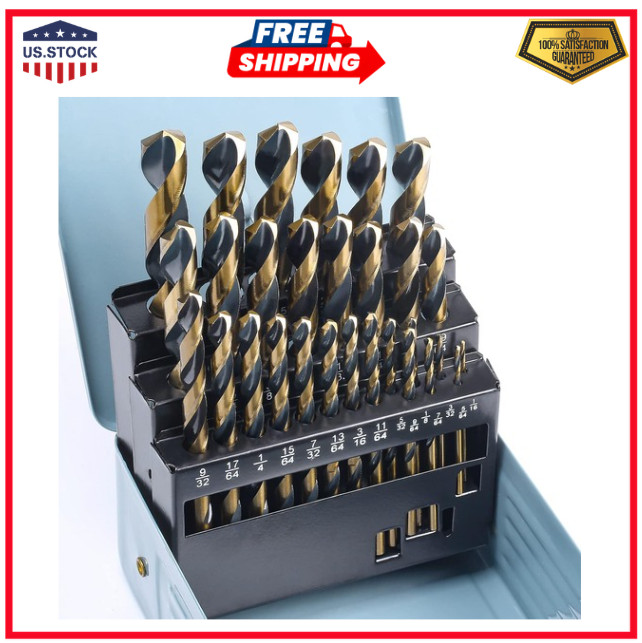 Drill Bit Set 29pcs High Speed Steel Carbide Drill Bit Set Twist Jobber Drill Bi