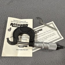 ACCUPRO Micrometer 0-1" Range 0.0001" Made In The USA