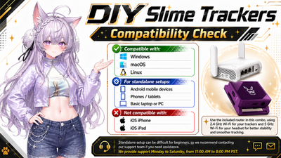 Slimevr Best Full Body Tracking FBT VRCHAT VR 6 Trackers BNO085