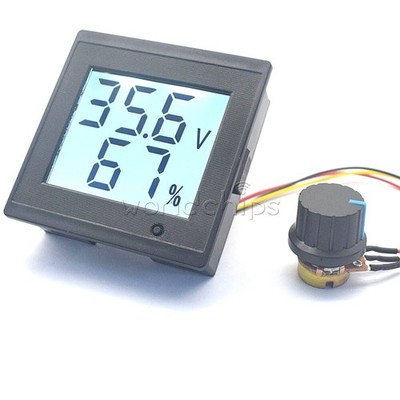 DC12V-36V LCD DC Motor Governor Speed Controller Voltage   Display New #qm