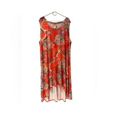 Ruby Rd Womens Tropical Print Plus Size Dress Size 3X Sleeveless Vacation