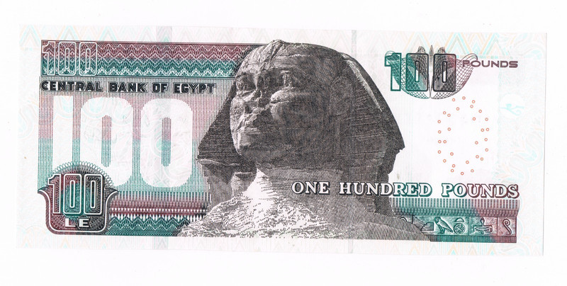 Egyptian currency 100 pounds  The Great Sphinx of Giza 09/2023