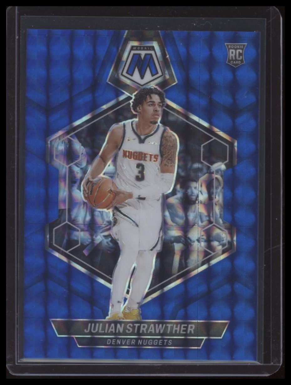 2023-24 Panini Mosaic #214 Julian Strawther Blue #/199