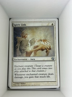MTG Magic the Gathering Spirit Link (47/359) Ninth Edition. M15