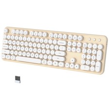 Colorful Wireless Bluetooth Keyboard, 2.4G  Dual Bluetooth Multi-Device Keyboar