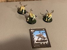 A40949 RACKHAM CONFRONTATION DIRZ PLASTIC RARE SYHAR SIGHTHOUND 3 PACK W/ CARD