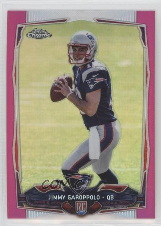 2014 Topps Chrome BCA Pink Refractor 30/399 Jimmy Garoppolo #150 Rookie RC o8g