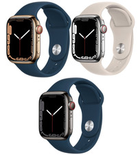 Apple Watch Series 7 45mm GPS  Cellular Stainless Steel Case - Used Poor