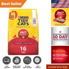Multi-Cat Clumping Cat Litter - 24/7 Odor Control, Fresh Linen Scent - 16 lb 1.48 per pound