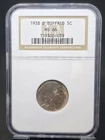 1938 D US Buffalo Nickel 5c NGC MS66