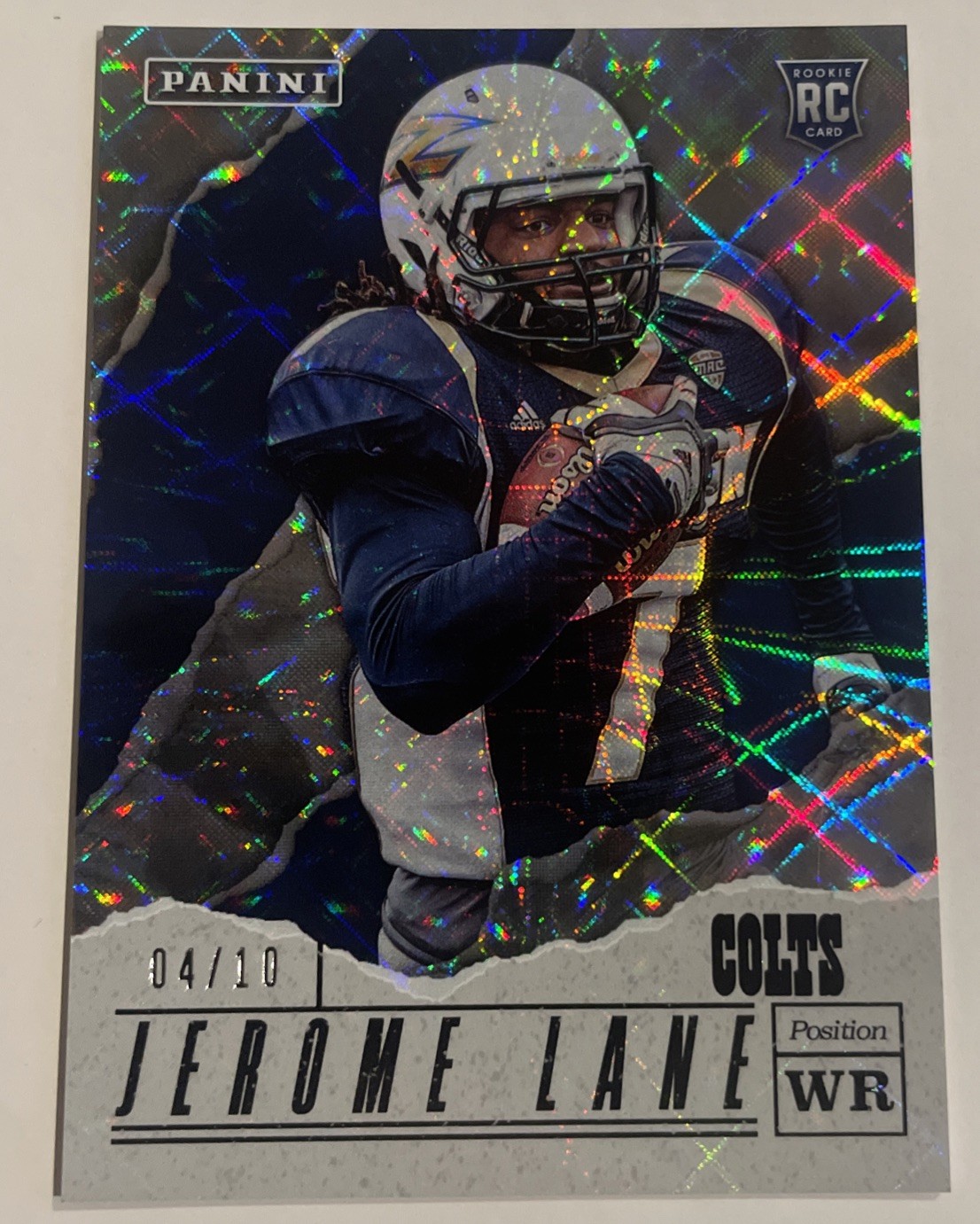 2017 PANINI FATHERS DAY JEROME LANE ROOKIE RC /10 FUTURE FRAMES AKRON ZIPS COLTS