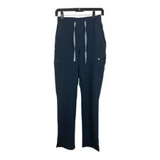 FIGS Womens Scub Pants Sz XS Navy Blue Technical Collection Drawstring Medical