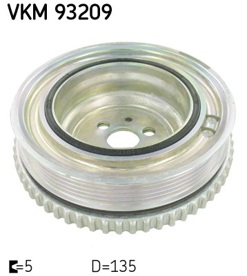 Poulie de vilebrequin SKF VKM 93209 pour moteurs d'origine OE 46791865 et 55181198