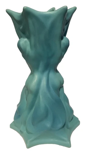 Van Briggle Art Pottery 17” Floor Vase Three Graces in Turquoise Blue Mist Rare