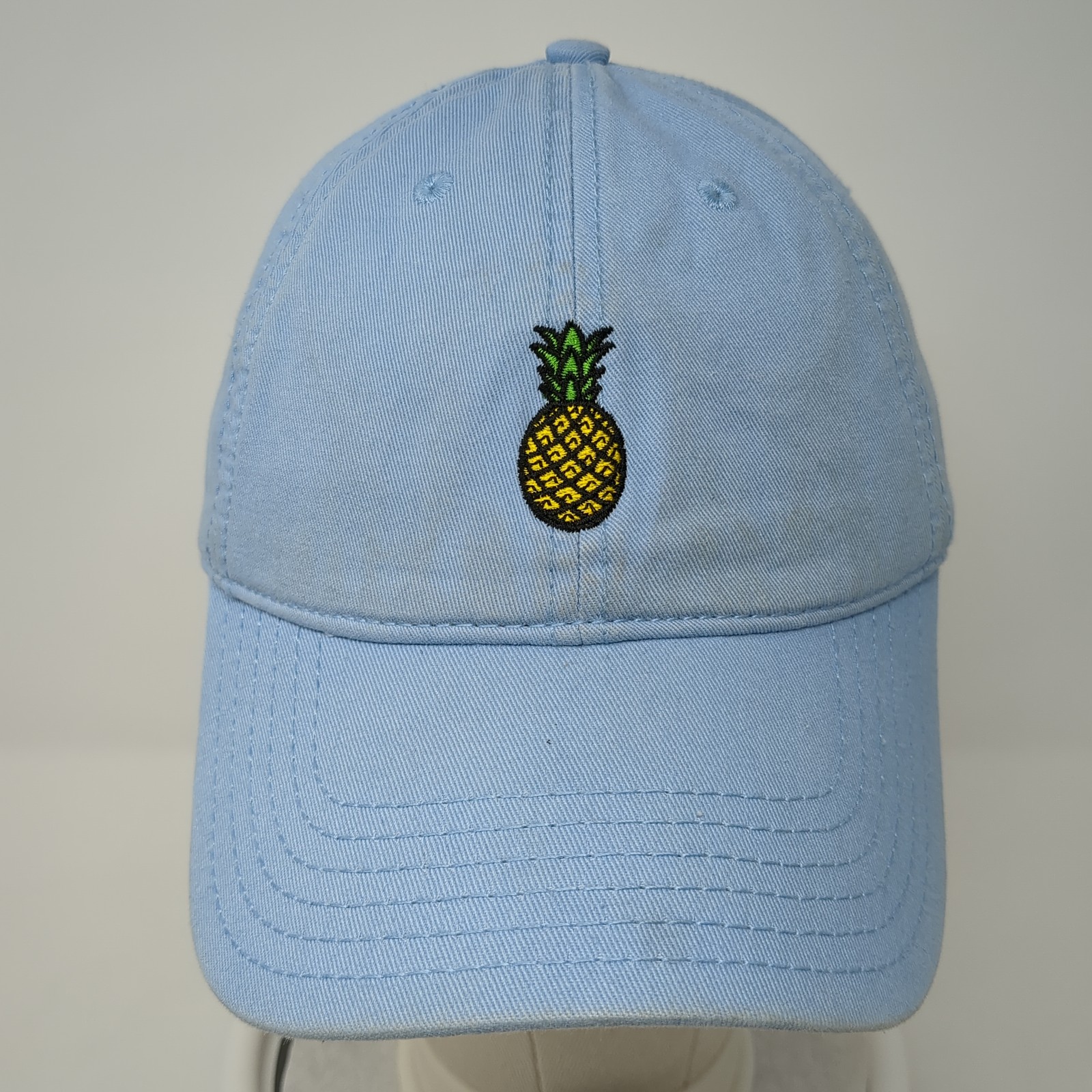Pineapple Strapback Baseball Cap Blue One Size Ad… - image 2