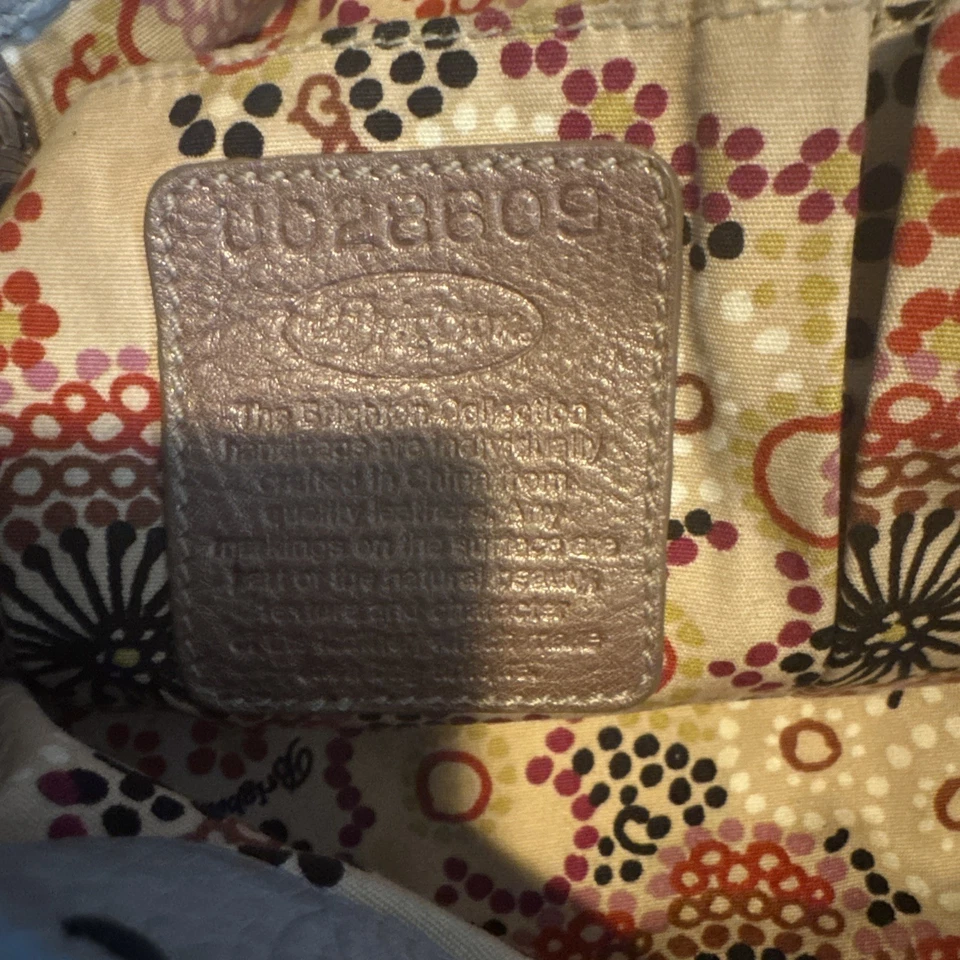 Bolso de Hombro Cartera de Cuero Azul Brighton Trenzado Asas Multicolores Foto 4 de 4