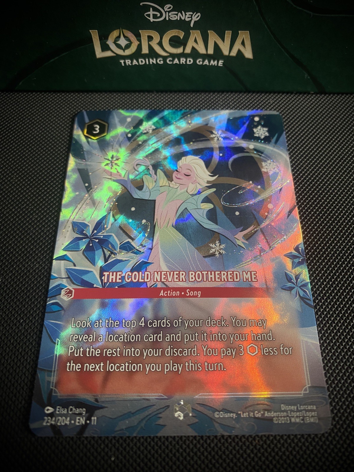 Disney Lorcana The Cold Never Bothered Me 234/204 Enchanted Elsa Winterspell