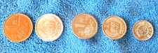 China 5 UNC. Coins Set- Fen and Jiao - UNC World Coins