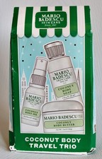 NIB Mario Badescu Coconut Body 4pc Travel Tri...