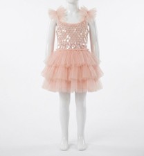 Tutu Du Monde Girls Pink Petal Party Tiered Tutu Dress Size 6-7