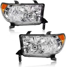 Headlight Assembly, Headlights Kit Compatible with 2007-2013 Toyota Tundra/2008-