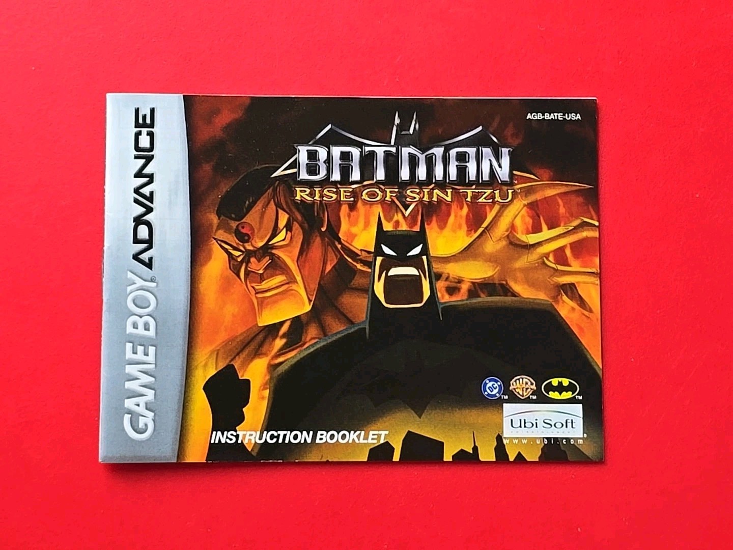 GBA Batman: Rise of Sin Tzu Game Boy Advance Nintendo GBA Manual No Game Box