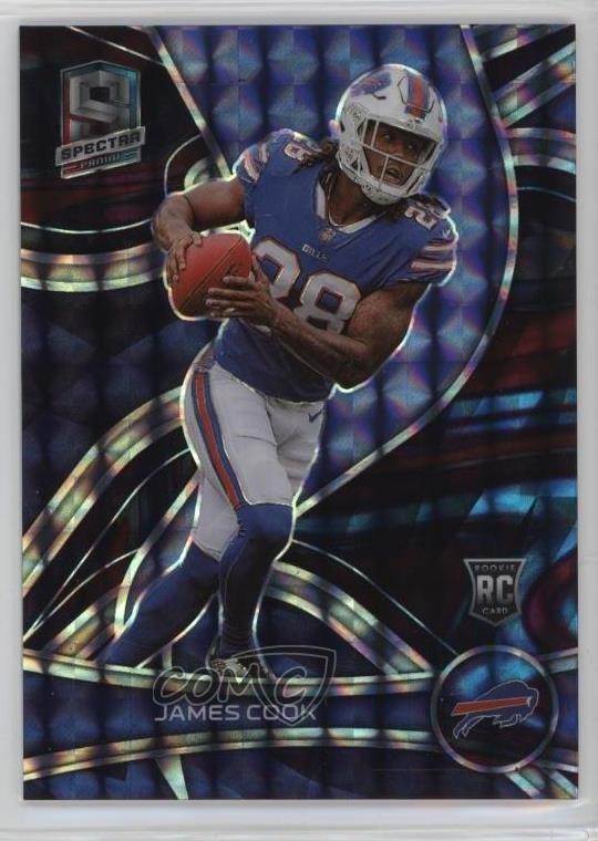 2022 Panini Spectra Rookies Interstellar Prizm 33/60 James Cook #143 1d9l