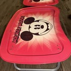 Vintage Disney Mickey Mouse Red Metal TV Tray Comic Style Face Decent Cond — photo 8