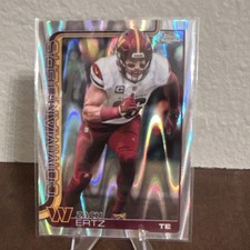2025 Topps Chrome Zach Ertz Wave Refractor #297 Washington Commanders NFL Card