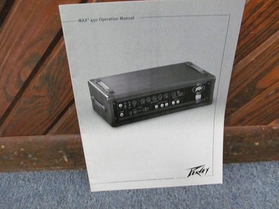 Peavey Max 450 Owner's Manual